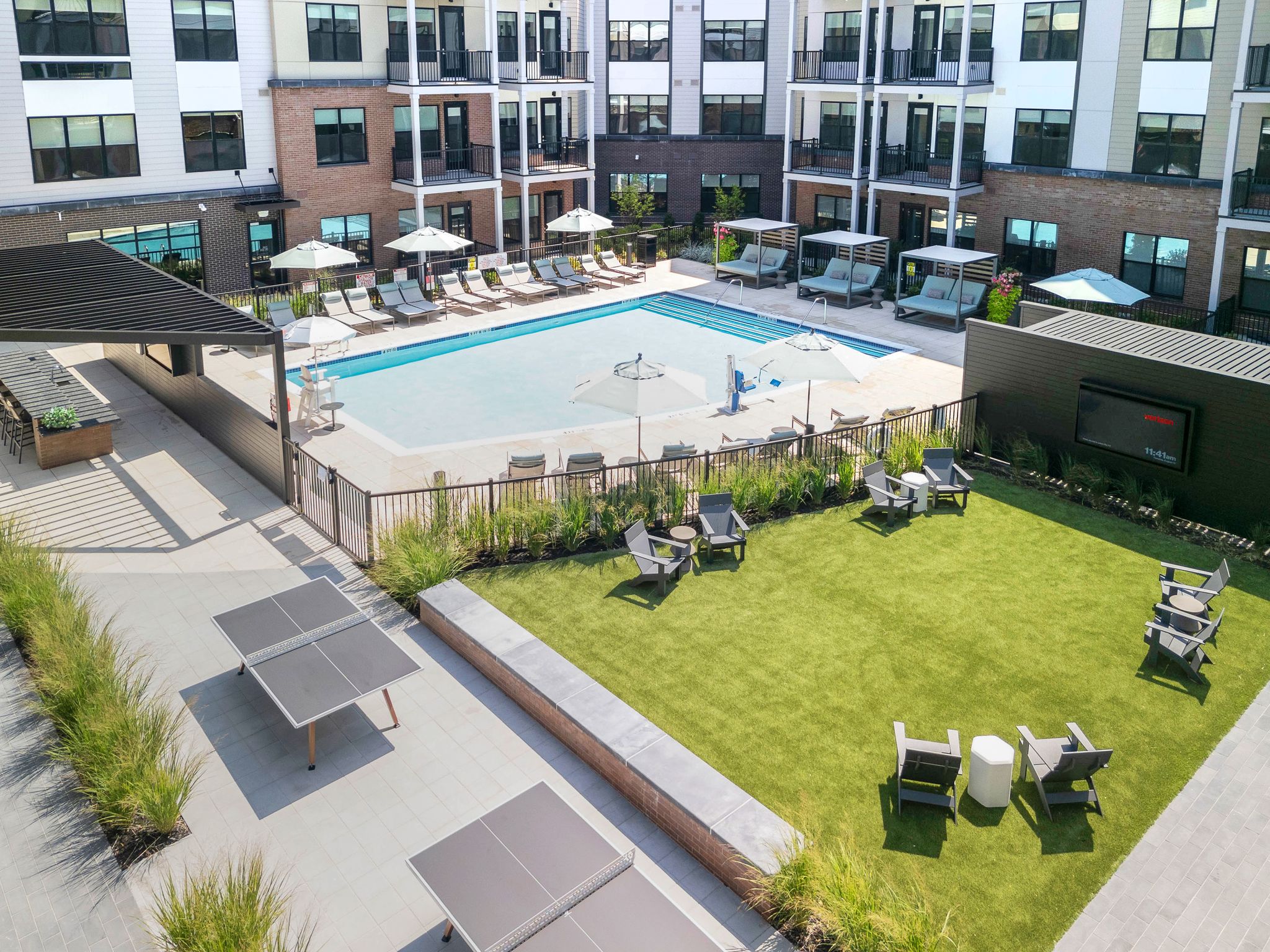 Apartment complex pool